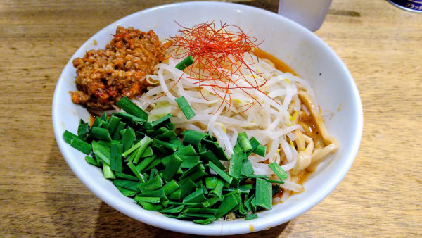 「【限定】台湾汁なし(麺少なめ･ニンニク)＋ニラ」@MEN YARD FIGHTの写真