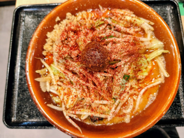 「野菜辛味噌ラーメン1150円」@熟成味噌らーめん 寅ジローの写真