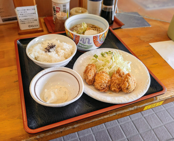 「牡蠣フライセット」@どんきゅう 各務原店の写真