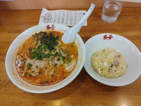 「じゃん味噌ラーメンセット　1110円」@喜多方ラーメン 来夢 喜多方本店の写真