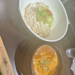 、限定のボジョレーヌーボー味噌つけ麺2025 1600円、〆の元