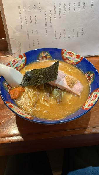 「自家製味噌そば」@支那そば ひらおかの写真