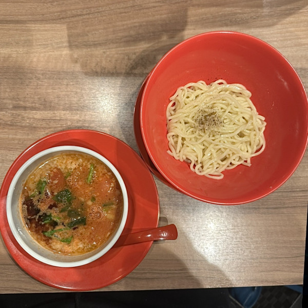 「トマトつけ麺」@九州ラーメン亀王 堂島店の写真