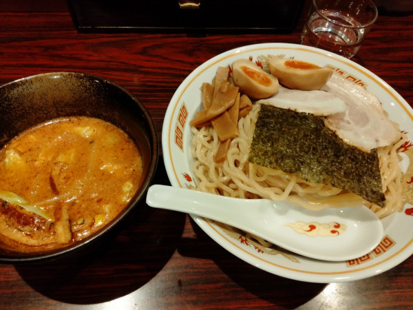 「辛味噌つけ麺大盛り」@北海道らーめん ひむろ 錦糸町店の写真