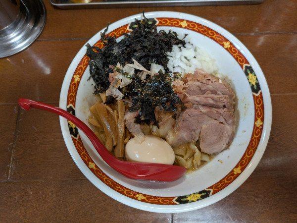 「特製まぜそば」@燕三条中華そば ぎと家 武里本店の写真