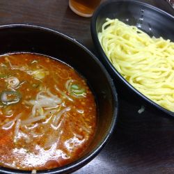 辛味噌つけ麺　大盛り(950円)
