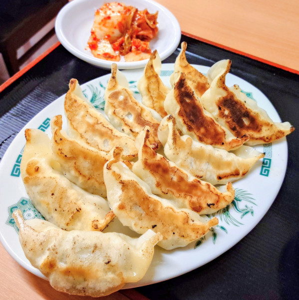 「W餃子定食(白菜キムチ)」@日高屋 六本木店の写真