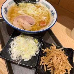 朝らーめん🍜(ねぎ増し･メンマ)