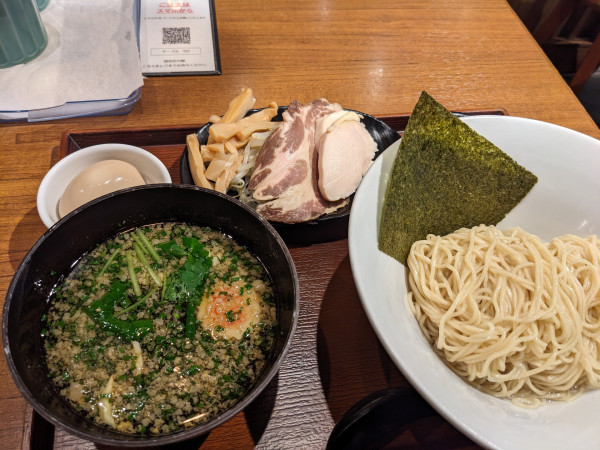 「特製鶏つけめん」@中華そば0の写真