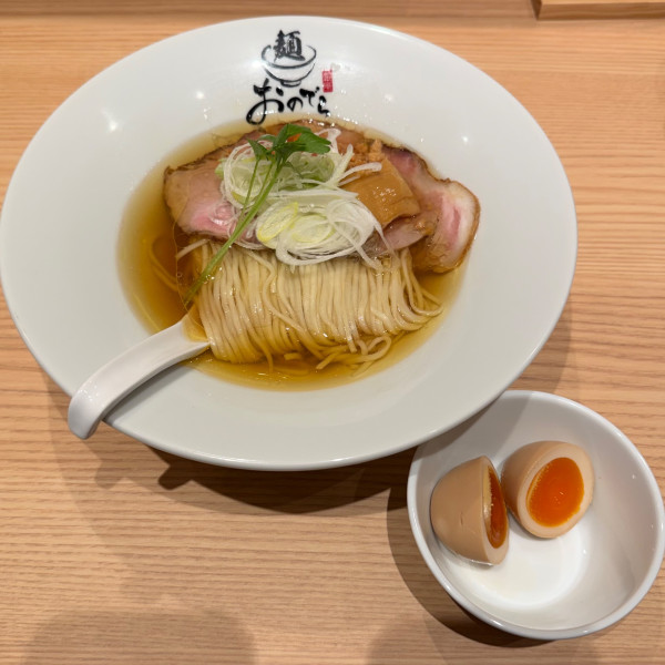 「塩ラーメン 味玉」@麺 銀座おのでら 東銀座店の写真