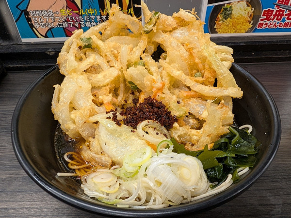 「ジャンボかき揚げそば（780円）」@にゅー曳舟そばの写真