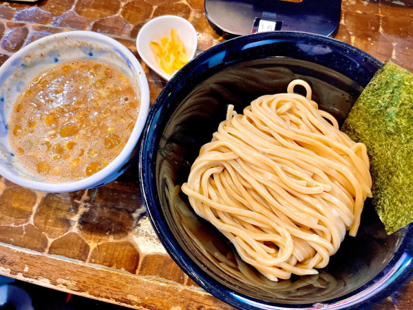 「つけめん（1080円）、ゆず（60円）」@つけめん・らーめん活龍 本店の写真