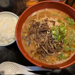 味噌󠄀ラーメン800円＋ライス小100円