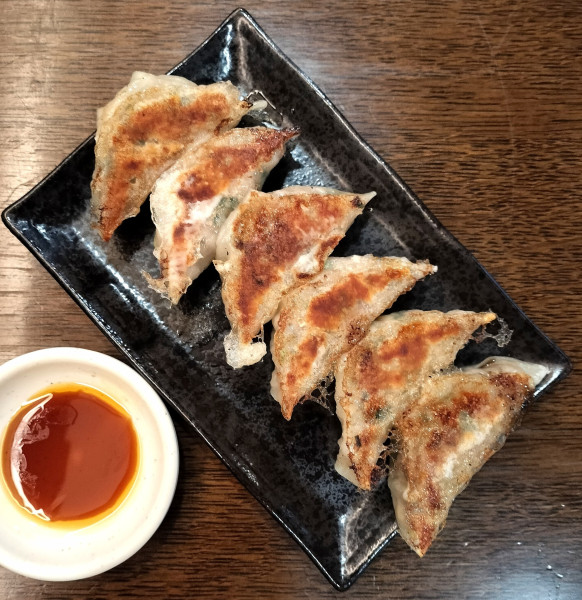 「餃子 450円」@麺屋 極豚の写真