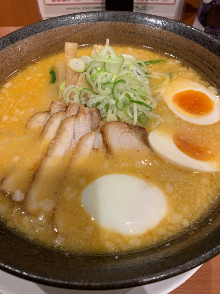 「味噌とんこつラーメン(味玉温泉玉子)」@幸楽苑 平店の写真