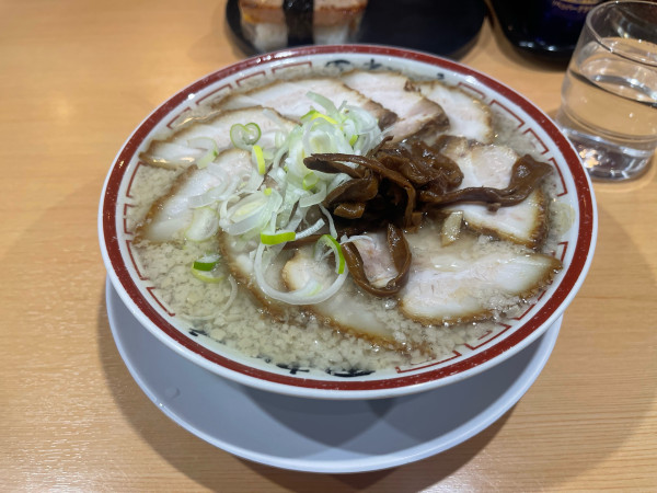 「肉そば 背脂」@田中そば店の写真