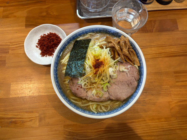 「塩ラーメン（1200）辛味（100）」@自家製中華そば としおかの写真