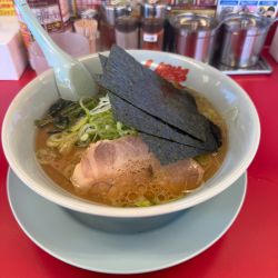 醤油ラーメン　海苔　半ライス