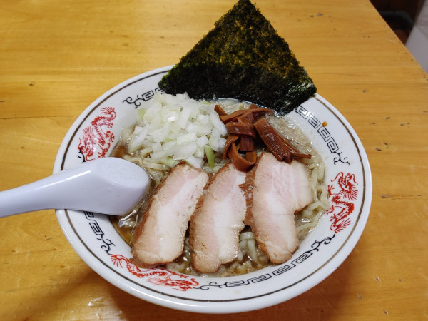 「背脂煮干中華 和え玉 900+300円」@福島屋の写真