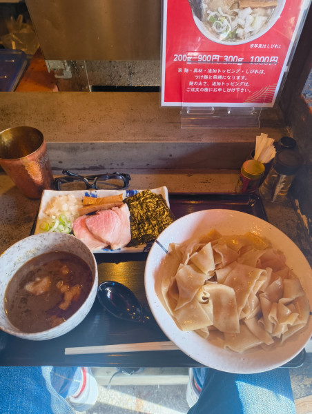 「特製つけ麺　中　950円」@つけ麺 日光堂の写真