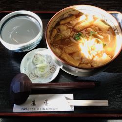 湯葉とおあげのあんかけうどん