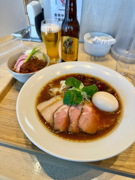 「特製赤だし中華蕎麦」@宍道湖しじみ中華蕎麦 琥珀 東京本店の写真