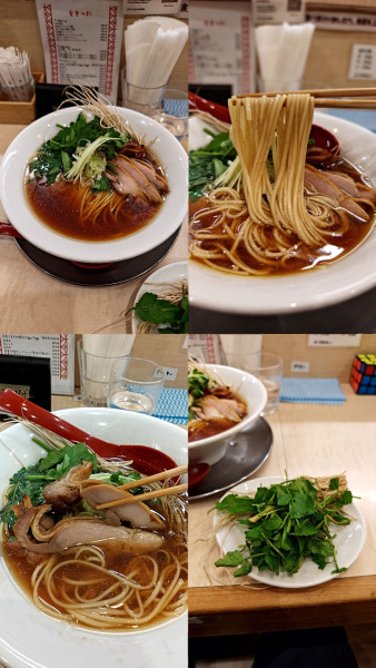 「『芹かしわそば+芹増し(￥1550+300)』」@食堂 七彩の写真