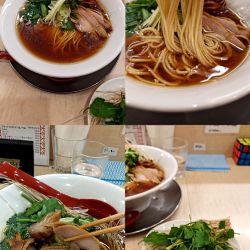 『芹かしわそば+芹増し(￥1550+300)』