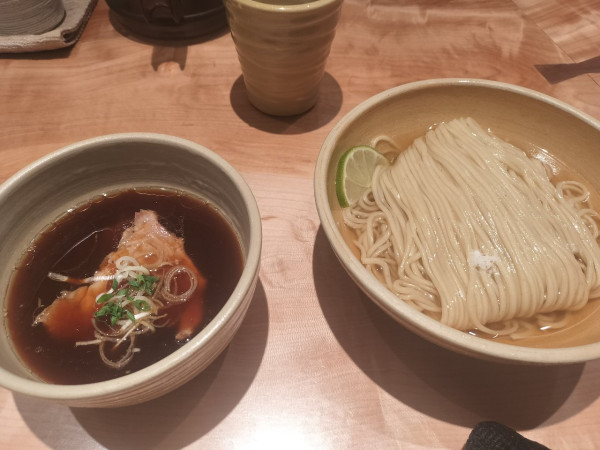 「醤油つけ麺　1200円」@迂直の写真