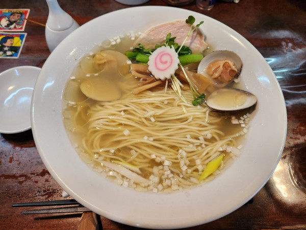 「はまぐり中華そば　塩」@麺酒処 ふくろうの写真