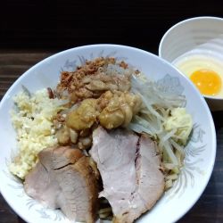 汁なし+チーズ+生たまご