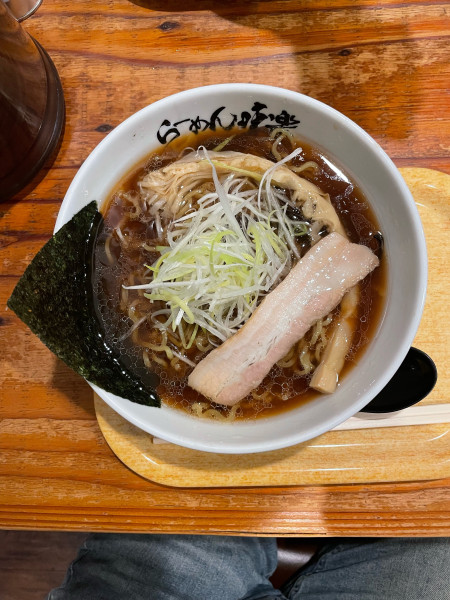 「焼き醤油ラーメン(1100円)」@利尻らーめん 味楽 新横浜ラーメン博物館店の写真
