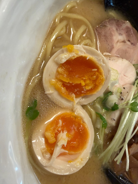 「味玉パイタンSoba1000円　麺中盛」@中華蕎麦 円雀の写真