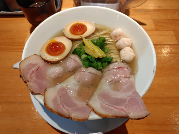 「特製蟹だし塩らーめん1500円（冬季限定）」@麺家 たけ田の写真