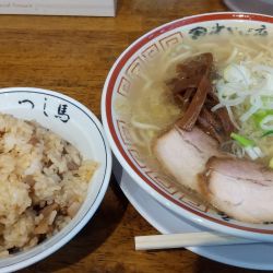 中華そば+特製肉めし