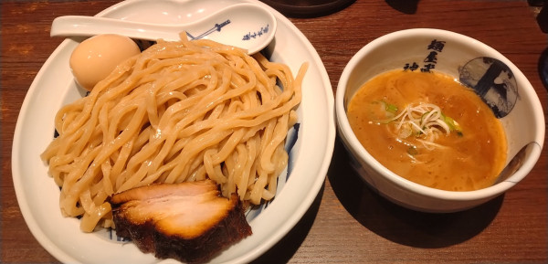 「濃厚つけ麺(2倍盛り)+味玉」@麺屋武蔵 神山の写真