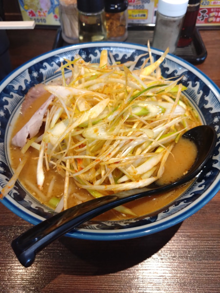 「味噌ネギラーメン」@めん丸 小名浜店の写真