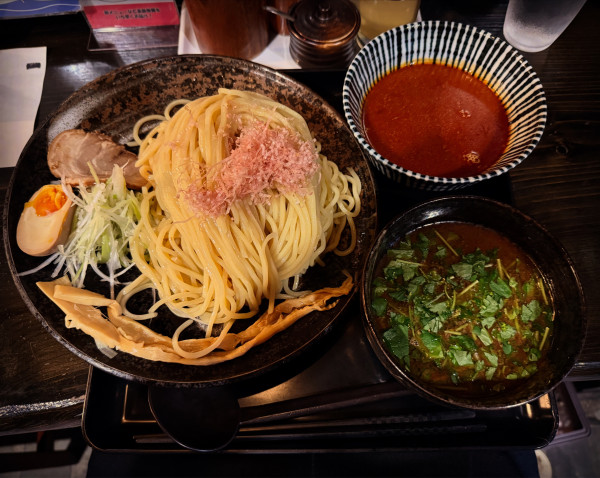 「本気つけ麺」@らぁめん鰹の本気 愛子店の写真