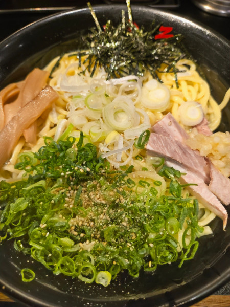 「油そばW盛り+ねぎゴマ」@東京油組総本店 人形町組の写真