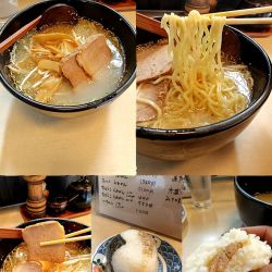 『しお らぁめん+チャーシューおむすび(￥880+220)』