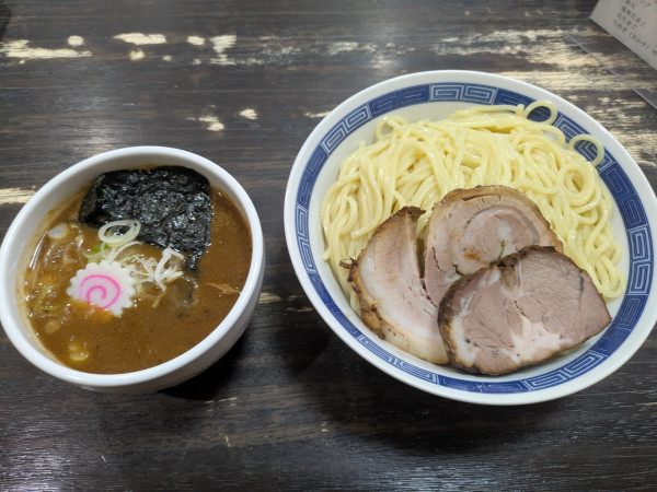 「濃厚魚介豚骨つけ麺 プラスチャーシュー2枚(300g)」@各務原 大勝軒の写真