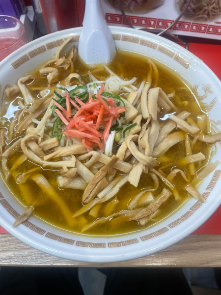 「メンマ麺（大盛）」@中華そば専門店 一龍の写真