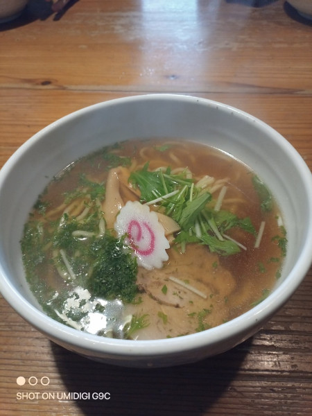「青じそラーメン（太麺）」@会津ラーメン 和の写真