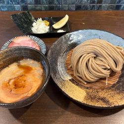 汁並つけ麺(並)＋吊るし焼豚