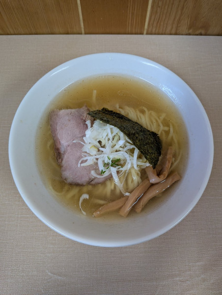 「塩らーめん」@寺カフェ 中華そば水加美の写真