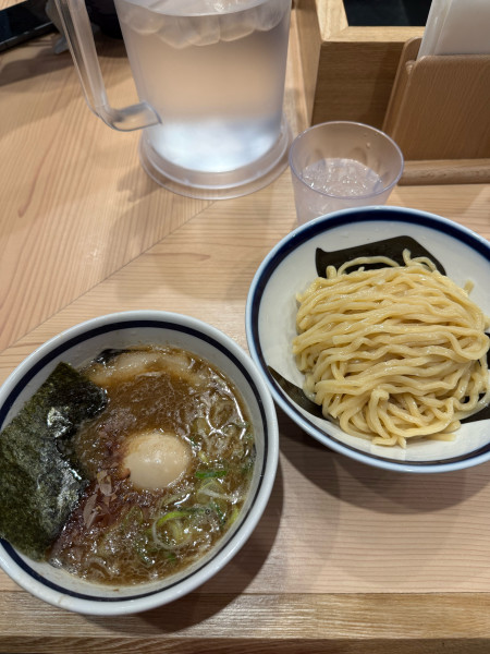 「濃厚魚介味玉つけ麺　メンマ抜き」@玉 渋谷メトロプラザ店の写真