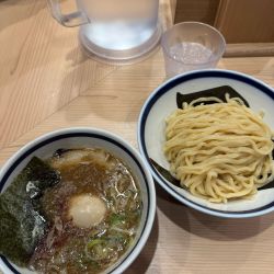 濃厚魚介味玉つけ麺　メンマ抜き