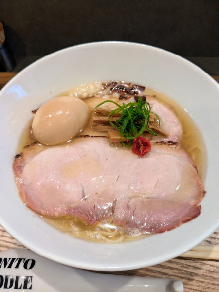 「味玉鰹塩らぁめん 1,400円」@Bonito Noodle RAIKの写真