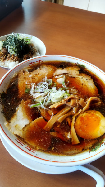 「胡椒飯セット」@平林中華そばの写真