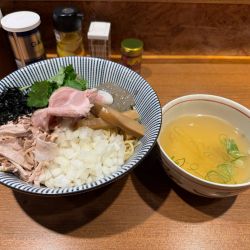 【限定】塩煮干しまぜそば スープ付き